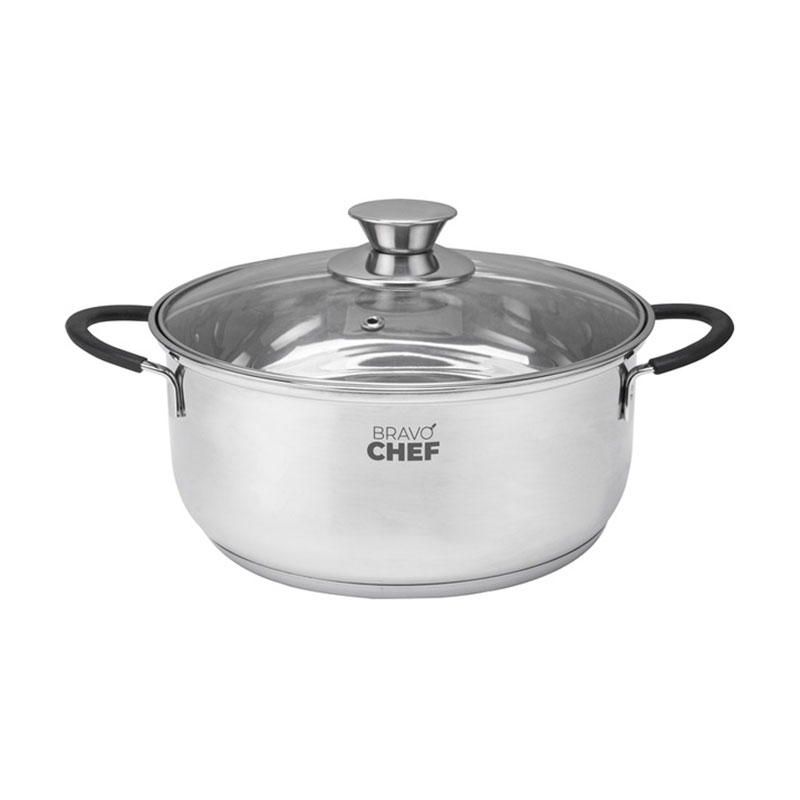 Каструля BRAVO CHEF Safran з кришкою, 22 см, 3.8 л (BC-2014-22)