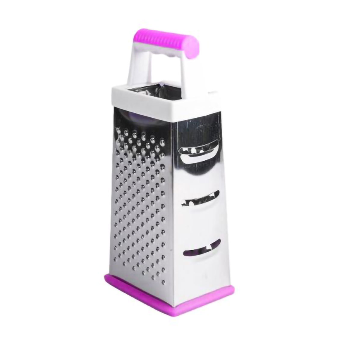 Тертка BRAVO CHEF 4-стороння, з пластиковою ручкою, 24.5 см (BC-5110/4)